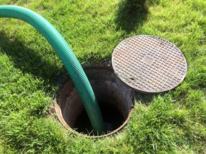 septic tank with hose